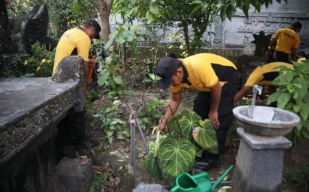 Aksi Sosial Bersihkan Tempat Ibadah Jadi Wujud Kepedulian Polres Malang