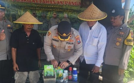Polres Pelabuhan Tanjungperak Hadir Dukung Produktivitas Petani