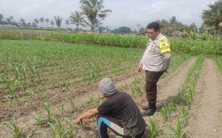 Polres Malang Dorong Lahan Produktif Terus Menghasilkan untuk Warga