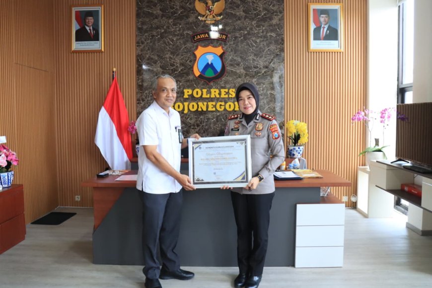 Pengelolaan DIPA Terbaik Antar-Satker, Polres Bojonegoro Raih Penghargaan