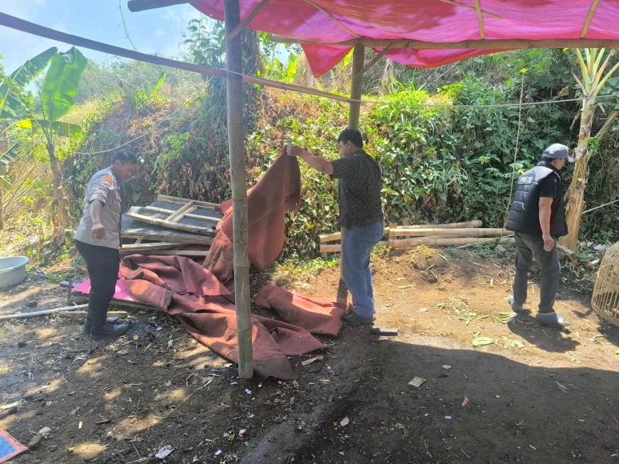 Polisi Bongkar Arena Diduga Sabung Ayam di Karangploso Malang   